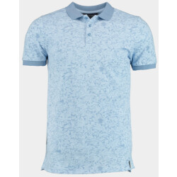 Scotland Blue Polo korte mouw philip polo all over print 25108ph12sb/210 light blue