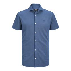 Jack & Jones jprblalance pique s/s shirt smu 12275652 chambray