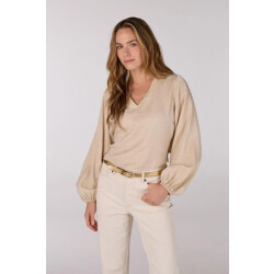 Jansen Amsterdam Sam top sq 168 wrap blouse sand