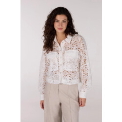 Jansen Amsterdam Fae cl crochet long sleeve wit