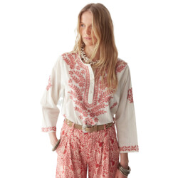 Maison Hotel Shyla blouse azzuro