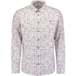 No Excess Shirt stretch allover printed mauve