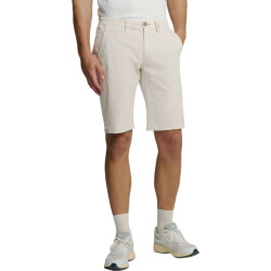 No Excess Short chino garment dyed twill stre chalk