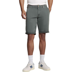 No Excess Short chino garment dyed twill stre dark steel