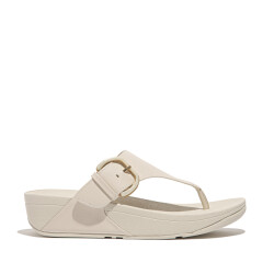 FitFlop Lulu resin-buckle leather toe-post sandals