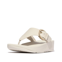 FitFlop Lulu resin-buckle leather toe-post sandals