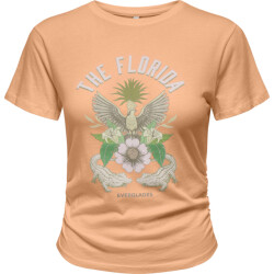 Only Onllucy life s/s summer top box jrs caramel cream/