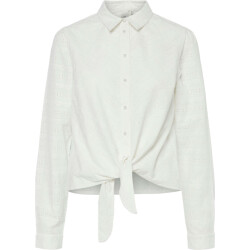 Y.A.S Yasheartly ls tie shirt s. star white