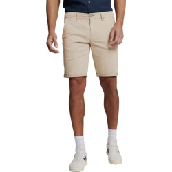 No Excess Short chino garment dyed twill stre light desert
