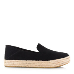 Toms carolina black flatform espadrilles dames