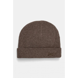 Superdry M9010184a logo beanie cbf kobicha brown
