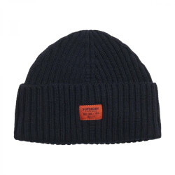 Superdry Y9010186a knitted stoer grof gebreide beanie 02a black