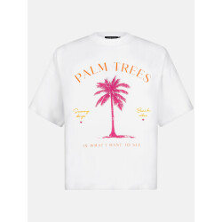 Ydence short palm trees 10014 off-white