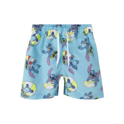 Name It Jongens lange zwemshorts nmmmic stitch lichtblauw