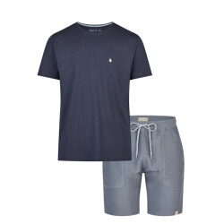 Phil & Co Heren korte pyjama lounge set shortama donker