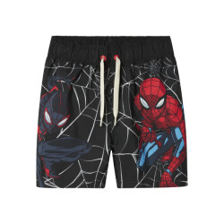 Name It Jongens lange zwemshorts nmmmave spiderman zwart