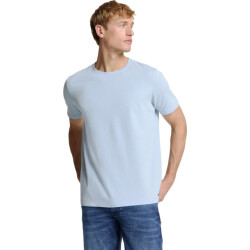 No Excess T-shirt crewneck solid relief knit sky