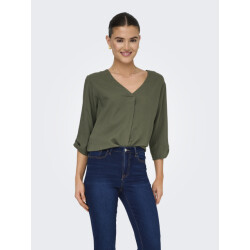Jacqueline de Yong Jdysay 3/4 v-neck top wvn dia