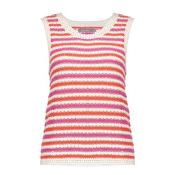 Geisha 54300-10 010 knitted singlet off-white