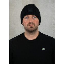 Calvin Klein Cotton/wool fine rib beanie