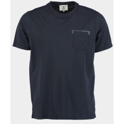 Bos Bright Blue T-shirt korte mouw t-shirt technisch 2916425/220 navy