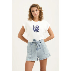 Florèz Cr0117 104 sammy t-shirt wisper white