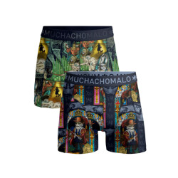 Muchachomalo Heren 2-pack boxershorts pussboots wizardoz