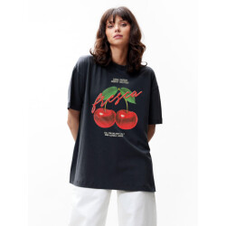 Catwalk Junkie Oversized tshirt met graphic antraciet