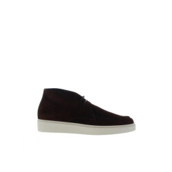 Giorgio 13792 zwarte suède veterschoen met witte rubber zool