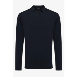 Genti Polo longsleeve cool dry donker