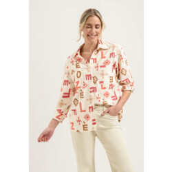 Florèz Cr0178 998 lona blouse letter print