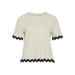 Vila Vicalisa o-neck 24 top ecru