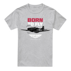 Top gun Heren born to fly t-shirt