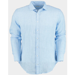 Blue Coast Casual hemd lange mouw 100% linnen, regular fit 118l/0015 celeste