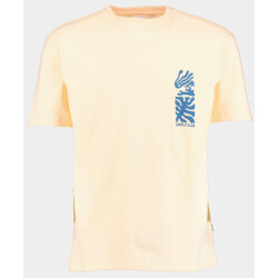Supply & Co T-shirt korte mouw thorn t-shirt chestprint 25108th02/735 apricot