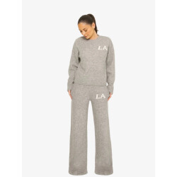 LA Sisters Dames set knitted la sweatsuit grey