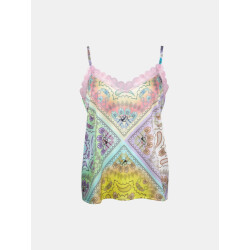 Mucho Gusto Slip top paisley licht kleurrijk
