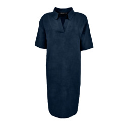 FOS Amsterdam 7410 410 fos jurk paulien linnen navy