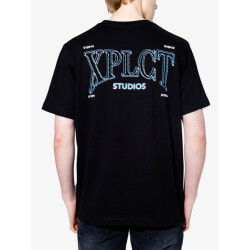 XPLCT Studios Heren t-shirt stitch zwart
