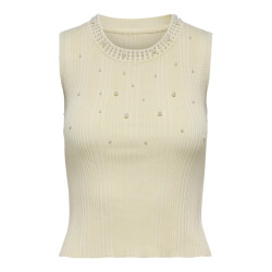 Only Onlmeg sl pearl o-neck ecru