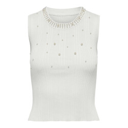Only Onlmeg sl pearl o-neck off-white