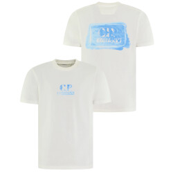 C.P. Company Heren graphic logo t-shirt /blauw
