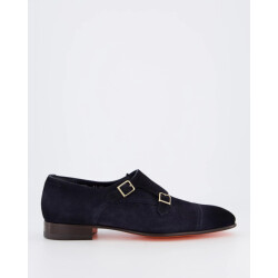 Santoni Heren double buckle loafer