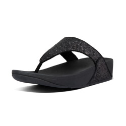 FitFlop Fitflop™ lulu glitter toe-thongs pu glitter black