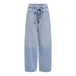 Only Onlgianna rhinest mw straight blue denim