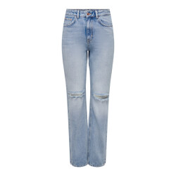 Only Onlbillie ex hw straight slit jns d blue denim
