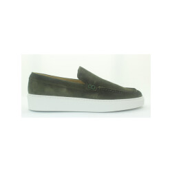 Giorgio 13781 groene suède loafer met witte zool