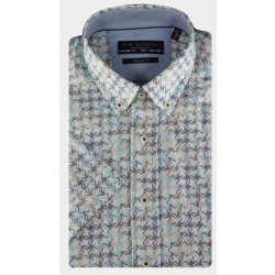 R.B. Boston Casual hemd korte mouw regular fit grafische print 516670/829