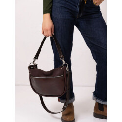 Toks Visoks Stella leather handbag brown & cognac