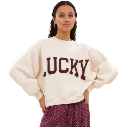 By-Bar Amsterdam Bibi patchwork sweater oyster melee